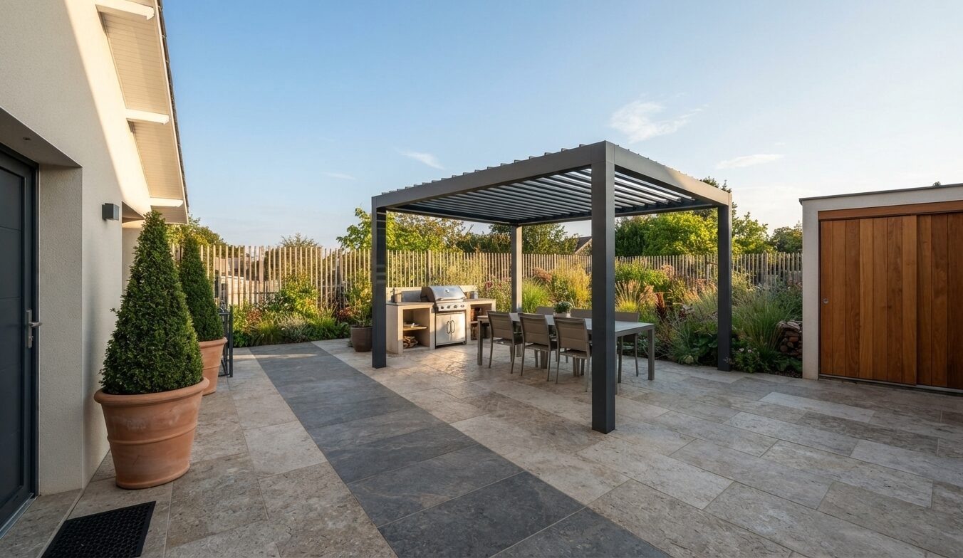 Réalisation - Terrasse & pergola repas